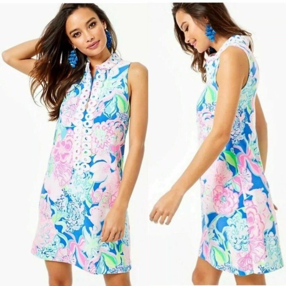 NWT Lilly Pulitzer Jane Shift Dress Peony Floral